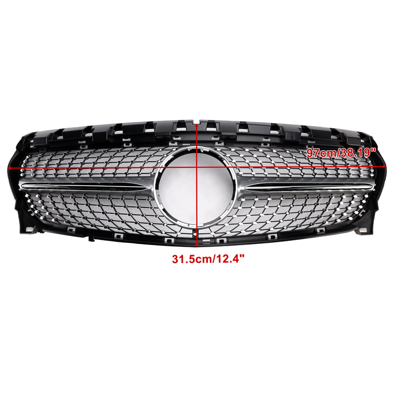 Diamond Front Grille Grill Fit Mercedes-Benz CLA-Class W117 CLA250 2013-2019