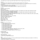 2014-2022 Durango (submodel: Citadel, R/T, Special Service, SXT) Left+Right Rear Tail Light Lamp 68272126AC 68272127AC