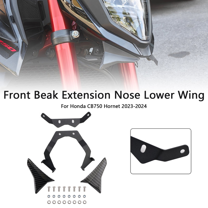 Front Beak Extension Nose Lower Wing For Honda CB750 Hornet 2023-2024