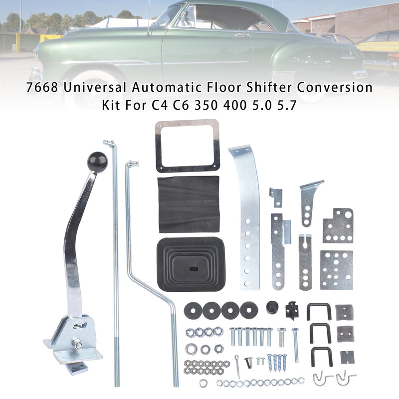 7668 Universal Automatic Floor Shifter Conversion Kit For C4 C6 350 400 5.0 5.7
