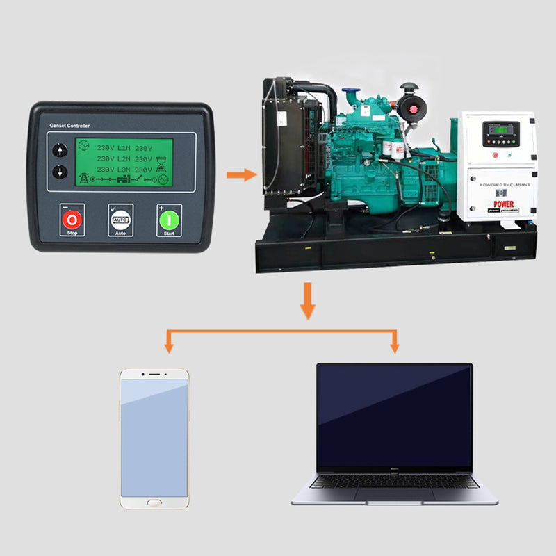 Generator Controller DSE4520 LCD Screen 3‑Phase Mains Detection Control Board