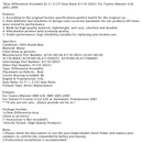 Rear Differential Assembly 41:11 3.727 Gear Ratio For Toyota 4Runner 4WD 4.0L 4WD 2003-2009