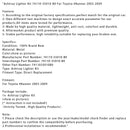 Ashtray Lighter Kit 74110-35010-B0 For Toyota 4Runner 2003-2009