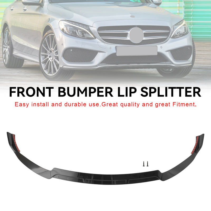 Front Splitter Lip Fit Mercedes Benz C-Class W205 C205 2019-2021 Brabus Style