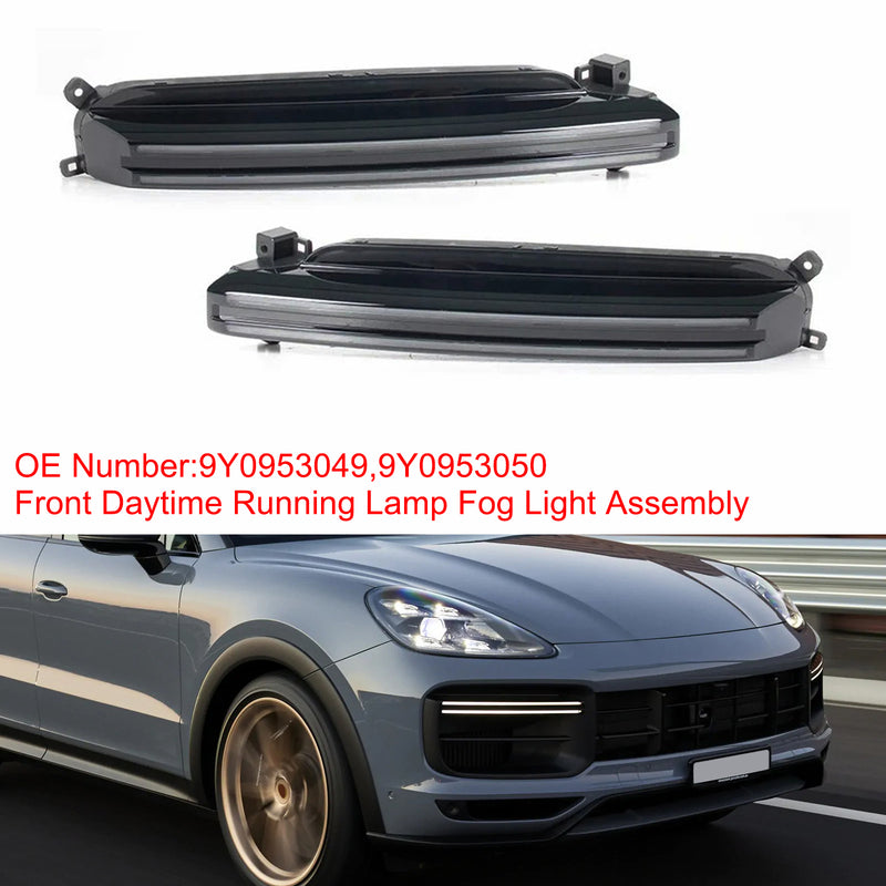 Front Daytime Running Lamp Fog Light Assembly For Porsche Cayenne Turbo 18-22