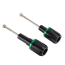 Cnc Anti-Crash Frame Sliders Protector Green For Kawasaki Ninja 650 2017-2023