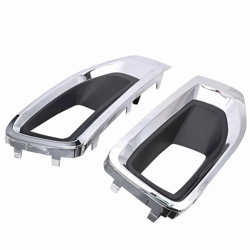 Pair Fog Light Lamp Bezel Chrome Cover 22936426 22936427 For GMC Yukon 2015-20