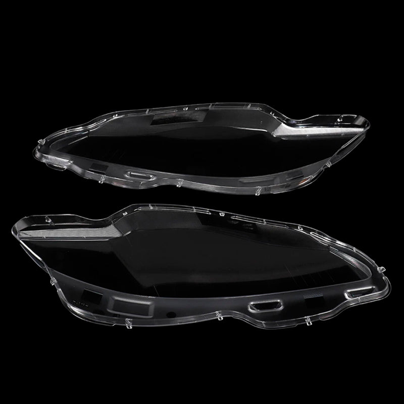 Pair Front Headlight Lens Cover Shell Clear For Jaguar XJ XJL 2010-2019