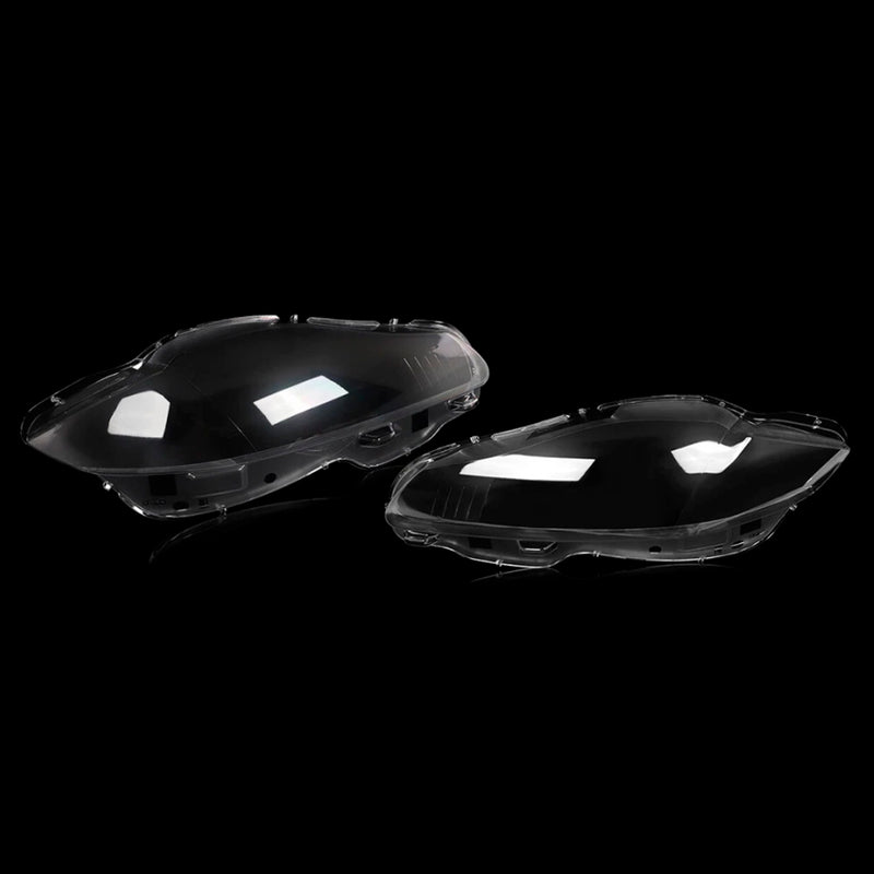 Pair Front Headlight Lens Cover Shell Clear For Jaguar XJ XJL 2010-2019