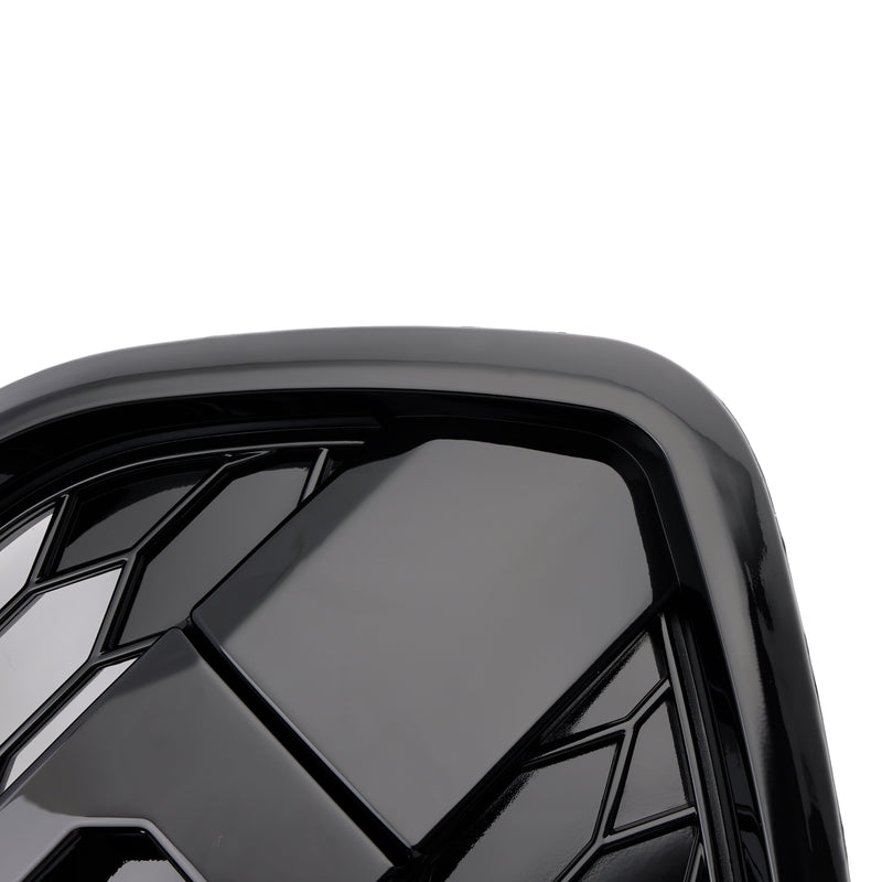Gloss Black Front Bumper Grille Fit Ford Transit Custom Trail 2018-2023 W/ 3LED