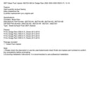 Dodge Ram 2500 3500 4500 5500 6.7L 2013-2019 DEF Diesel Fluid Injector 4627241AB