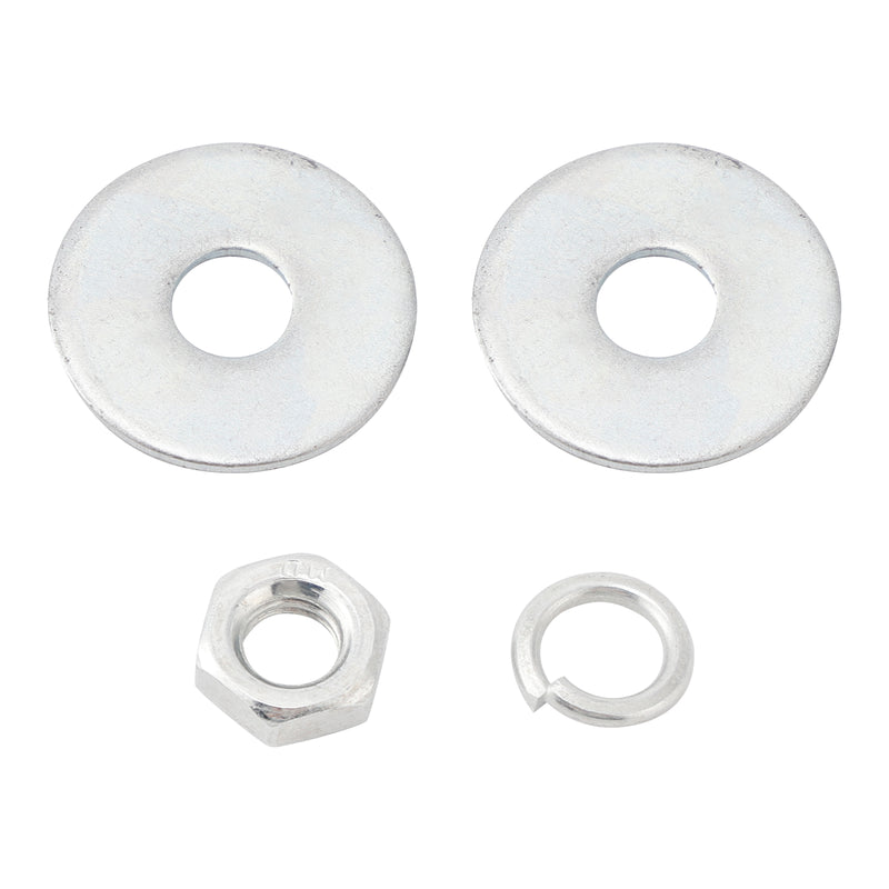 M6 Plastic Custom Head Skull License Plate Frame Screws Bolts Hardware Silver X4