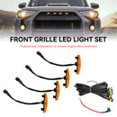 Toyota 4Runner 2014-2023 TRD Pro 4PCS Plastic Car Grille LED Lights Light