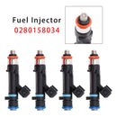 4Pcs Fuel Injector For Dacia Sandero Dokker Logan Renault Kangoo 0280158034
