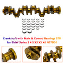 Crankshaft with Main & Conrod Bearings STD for BMW Series 3 4 5 X3 X5 X6 N57D30