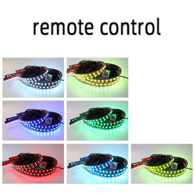 4Pcs LED Chassis Light Modified With Fantasy Ambient Light APP+Remote Control 120*2+150*2 cm