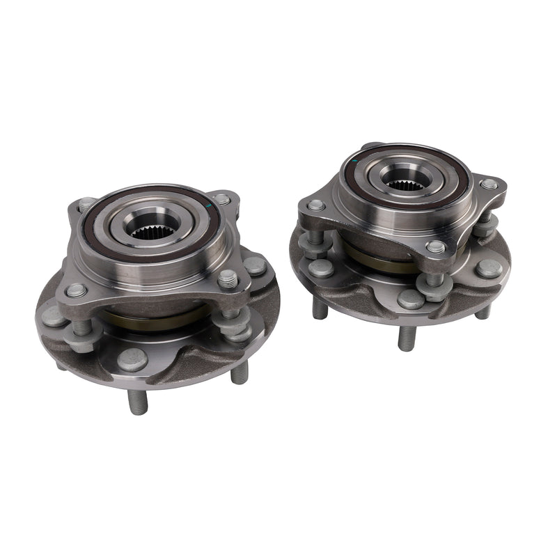 2PCS Front Wheel Bearing Hubs For Toyota Prado GRJ150 1GR-FE KDJ150 1KD-FTV