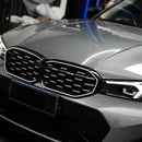 BMW 3 Series G20 G28 2023-2024 Diamond Black Silver Front Kidney Grille Mesh