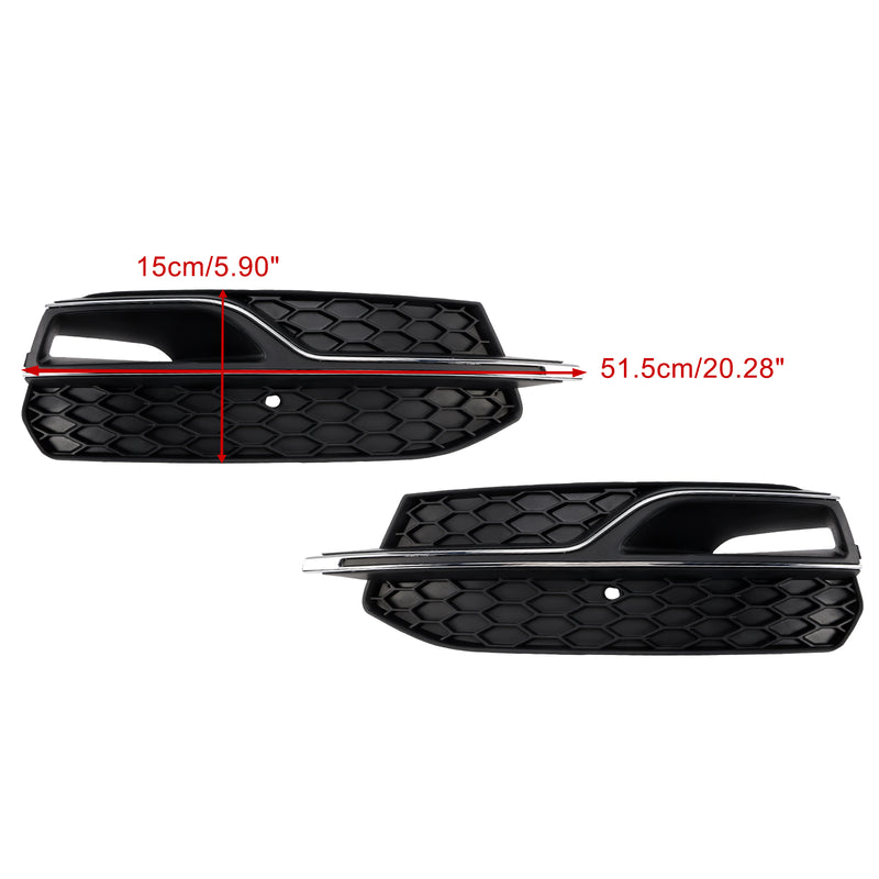 Front Lower Fog Light Cover Grill Grille Fit AUDI A3 S3 S-Line 2013-2016