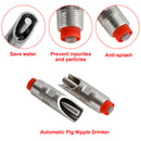 10Pcs Stainless Steel Drinker Waterer Tools 1/2" NPT Thread Pig Hog Automatic