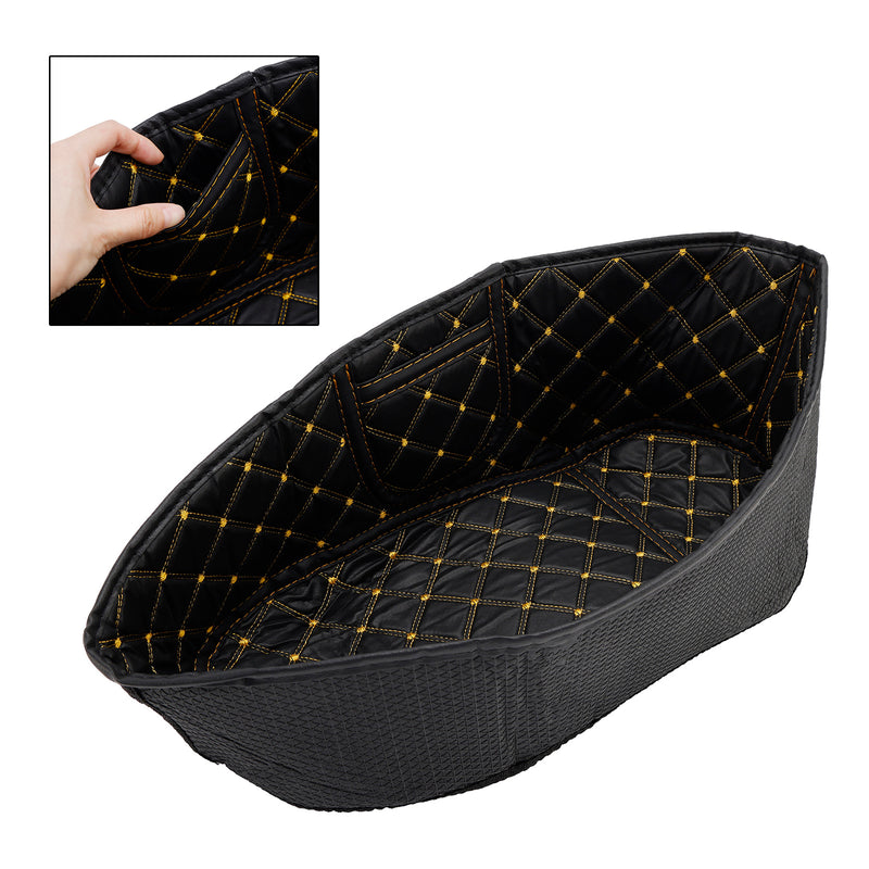 Trunk Inner Protector Seat Bucket Liner Pad Pu Brown For Vespa Gts 300 Gts300 Brown