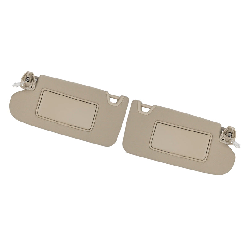2PCS Beige Sun Visor Left & Right 96401-3TA2A 96400-3TA2A For Nissan Altima 2013-2018