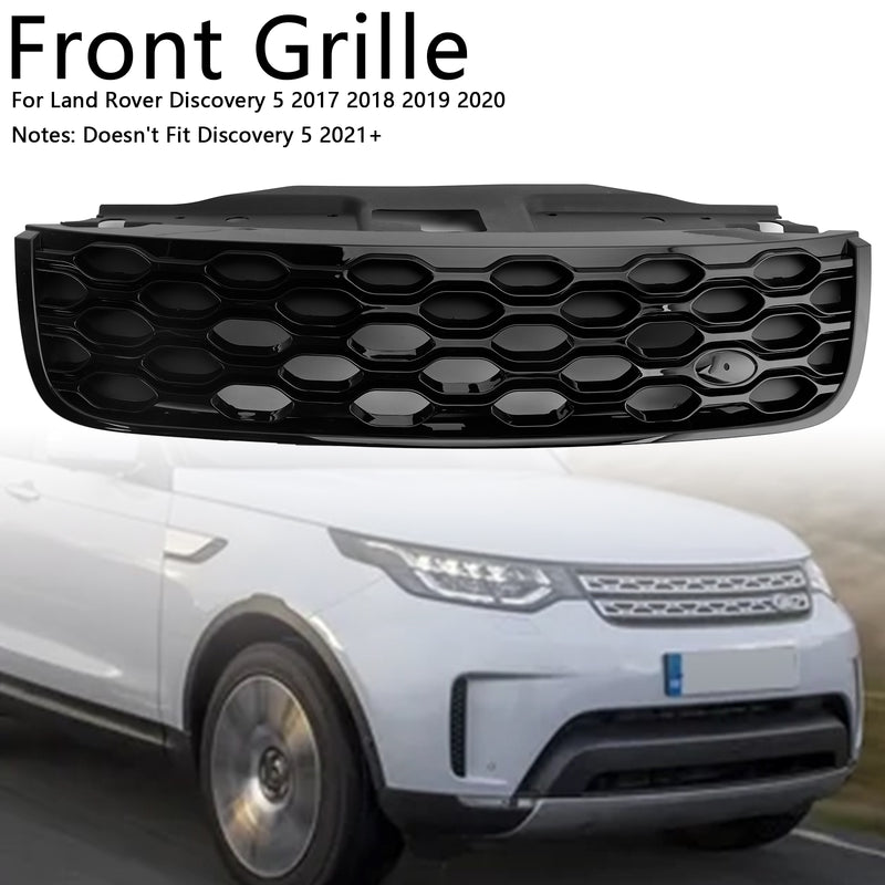 Front Bumper Grill Grille Fit Land Rover Discovery 5 L462 2017-2020 Black