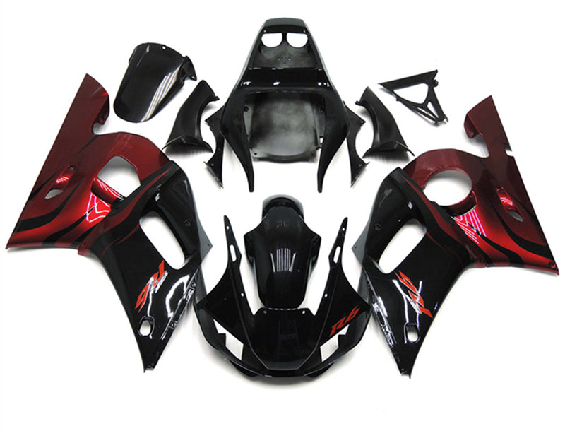 Amotopart Yamaha YZF 600 R6 1998-2002 Fairing Kit Bodywork Plastic ABS