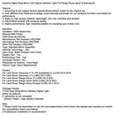 Dynamic Right Wing Mirror LED Signal Indicator Light For Range Rover Sport