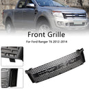 Matt Black Front Bumper Grill Grille Fit Ford Ranger T6 PX1 2012-2014