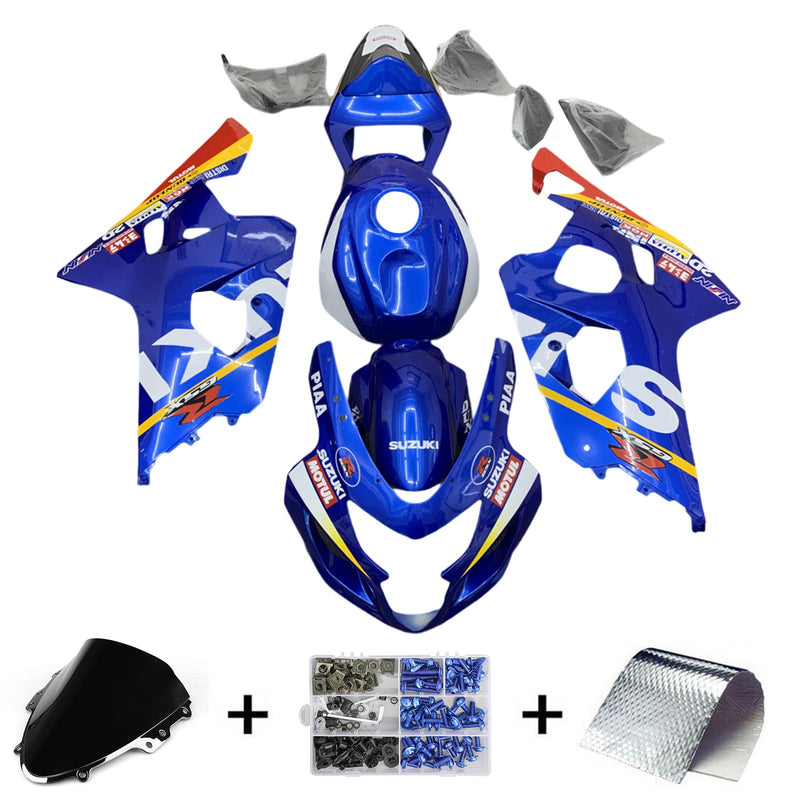 Amotopart Suzuki GSXR 600/750 2004-2005 K4 Fairing Kit Bodywork Plastic ABS