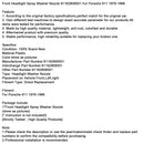 1978-1986 Porsche 911 Front Headlight Spray Washer Nozzle 91162808501