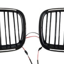 2009-2014 For BMW X6 M (E71) Gloss Black Front Bumper Kidney Grill Grille 51137307599 51137307600