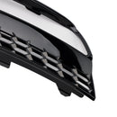 Gloss Black Front Fog Light Grill Covers Fit Audi A3 8V Sedan 2013-2016