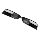 2PCS Front Bumper Fog Light Cover Grille Grill Fit Audi A3 2012-2016