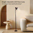 Dimmable for Living Room/Office-Black Adjustable LED Floor & Table Lamp 3 Colors