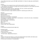 Front Differential Axle Carrier Diff AWD For Mercedes GL450 ML550 R350 06-13