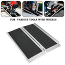 3FT Portable Wheelchair Ramp Non Skid Aluminum Foldable Mobility Scooter Ramp
