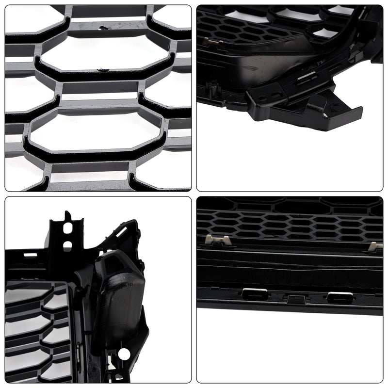 Gloss Black Front Honeycomb Grille Grill Fit Audi Q2 2016-2020 Pre-Facelift