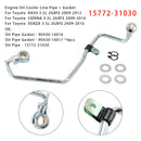 2GRFE Engine Oil Cooler Line Pipe 15772-31030 + Gaskets For Toyota Avalon Camry