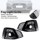 2PCS Front Bumper Fog Light Cover Grille 8W6807682T3Q7 Fit Audi S5 2020-2023