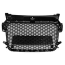 Gloss Black Front Honeycomb Bumper Grill Grille Fit Audi A1 S1 2010-2014