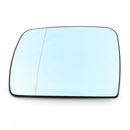 Blue Heated Left Driver Side Wing Mirror Glass For BMW X5 E53 1998-2006