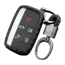 Leather Silicone Car Key Case Cover With Buckle For Range Rover