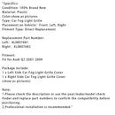 1 Pair Front Bumper Fog Light Grill Cover Bezel For Audi Q7 2007-2009