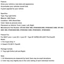 2012-2017 Seat Leon Cupra 5F Black Front Honeycomb Fog Light Grille Cover