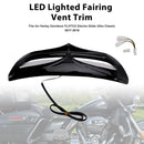 LED Lighted Fairing Vent Trim For Electra Street Glide FLHTCU 2014-2022