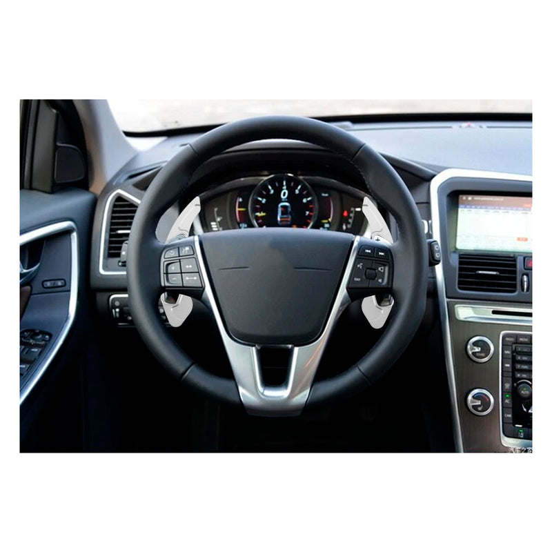 Steering Wheel Paddle Shifter Extension For VOLVO XC60 XC90 Aluminium Silver