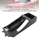 Black Centre Console Armrest Trim Base For BMW E46 325i 328i 02-06 51168213680