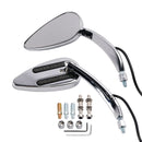 Chrome Custom Dynamics LED Turn Signal Mirrors For Sportster XL 1200 883 1990-Up